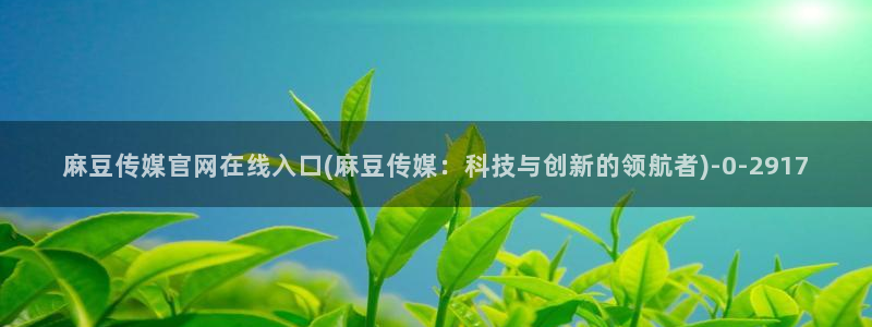 麻豆视频 资源推荐